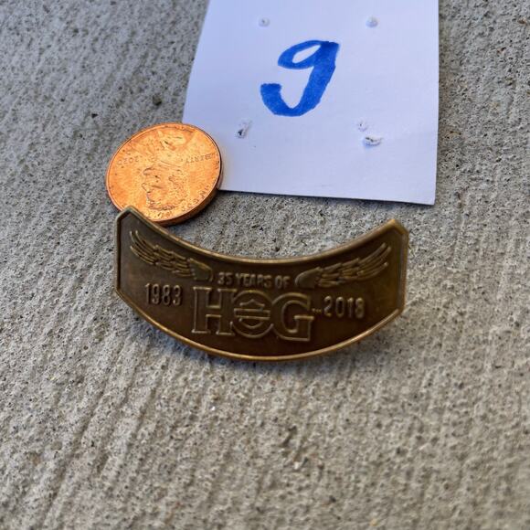 35 Year Anniversary Harley Davidson Hog Lapel Pin 2018 - Picture 4 of 10